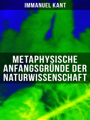 cover image of Metaphysische Anfangsgründe der Naturwissenschaft